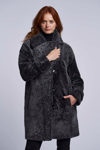 4242 Shearling boyfreind coat