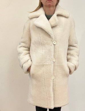 4241X Winter white shearling coat Just 1 size M   $500 sorry no additional discounts apply