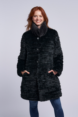 4255 Down coat reverses to genuine shearling  final markdown  $250