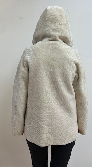 205  Reversible shearling city parkas  just one  size S  $620