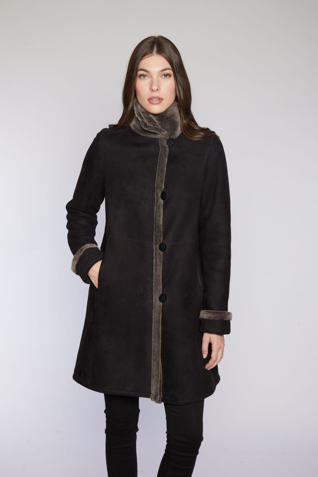 Women's Long Shearling Coats I Blue Duck Shearling